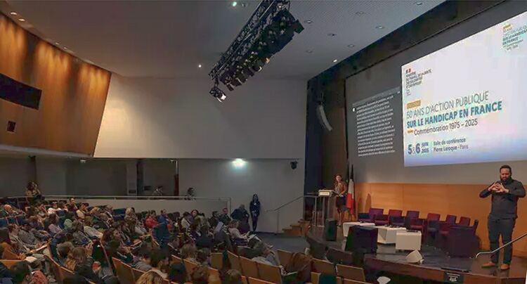 Colloque : 50 ans d’action publique sur le handicap en France5 et 6 juin 2025 - © Ministères sociaux / DICOM / Nicolo Revelli Beaumont / Sipa Press 