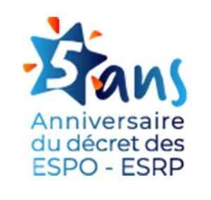 Logo 5ème anniversaire du décret n°2020-1226 ESPO-ESRP